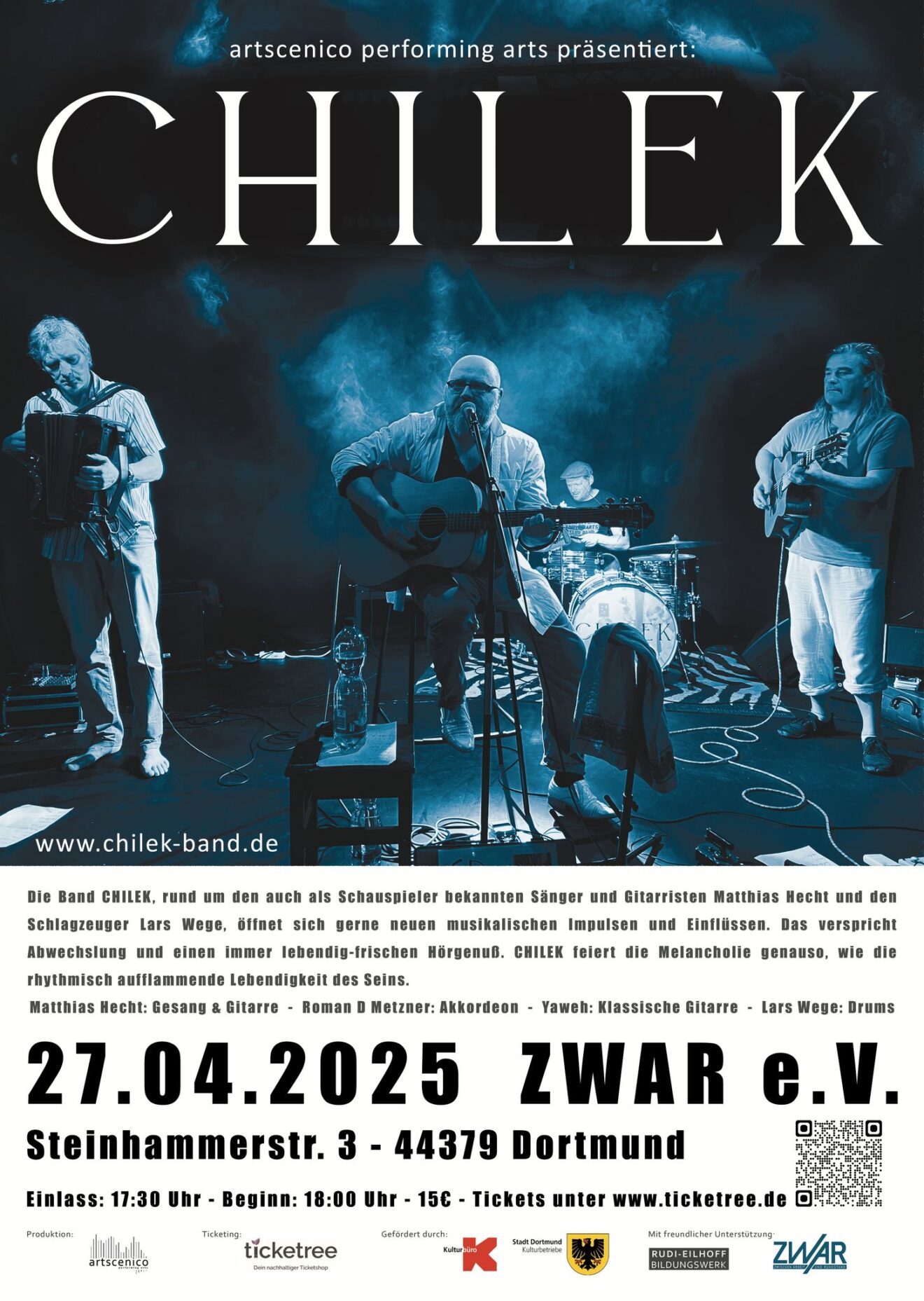 CHILEK – Konzert am 27.04.2025 im ZWAR